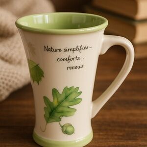 Marjolein Bastin Nature-Themed Ceramic Mug Inspirational Quote Cup
